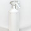 Fles met sprayer - 1 liter - wit - Verpakkingswebwinkel.nl